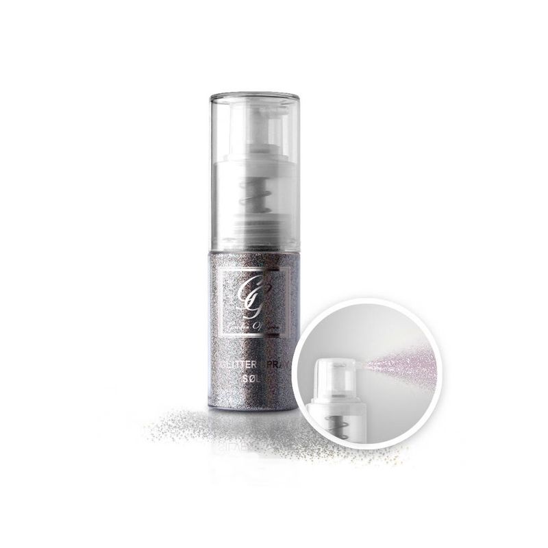 Glitter med pumpe 25g - Sølv