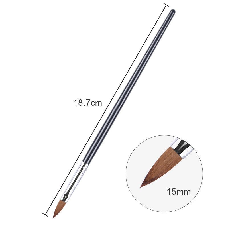 Neglpensel #8 – 15 mm spiss for presis forming