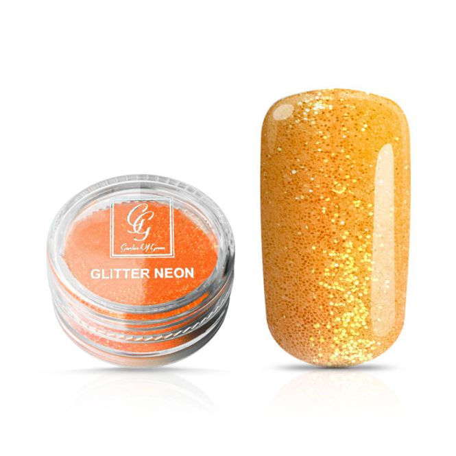 Hovedbilde Glitter Neon Oransje