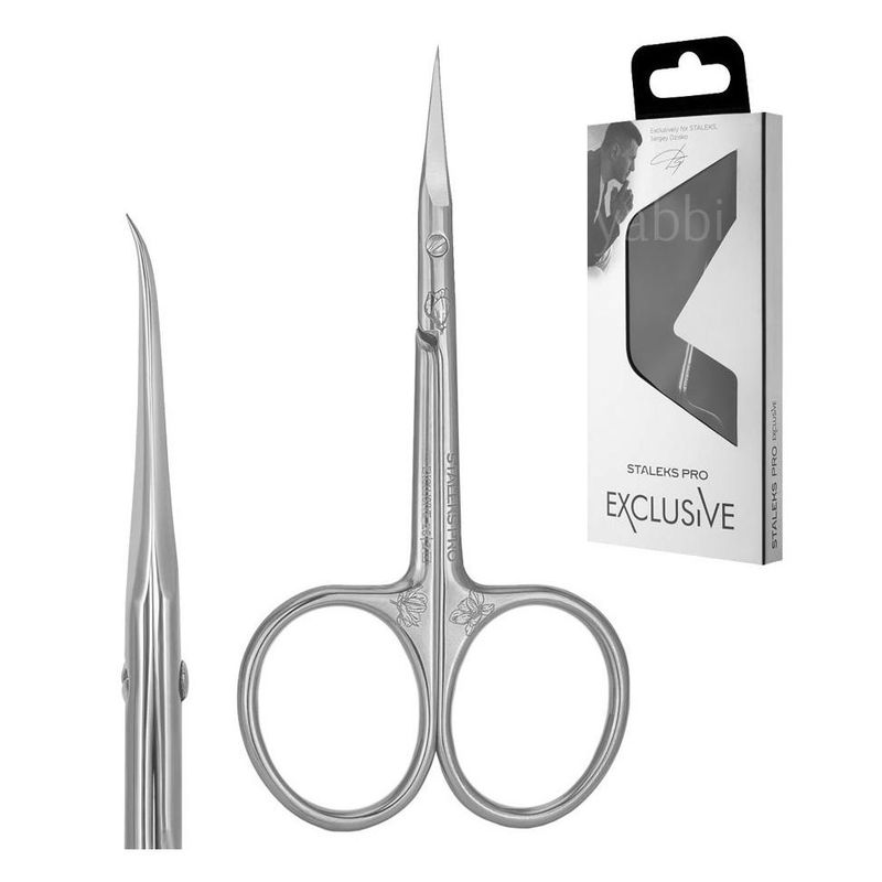 Neglebåndsaks EXCLUSIVE  23  Type 2 (Professional cuticle scissors with hook SX-23/2M - Magnolia)