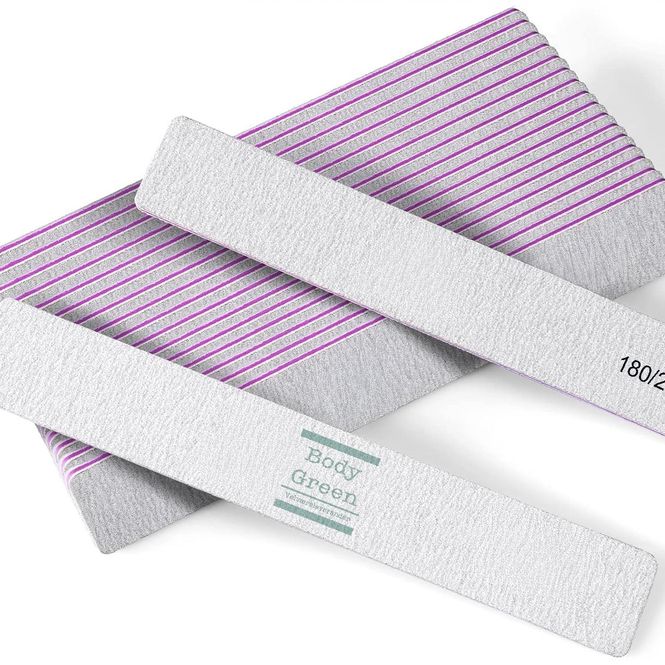 Hovedbilde Firkantet Neglefiler – 25 stk. 180/240