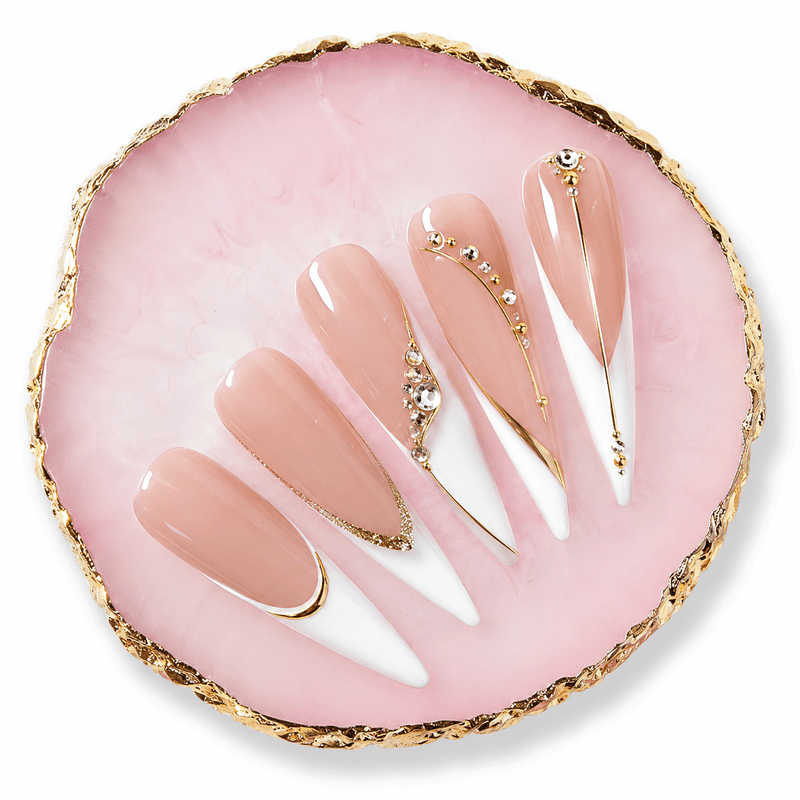 Dekorativ Rosa Palett for Negledesign – 9,2 x 10,3 cm