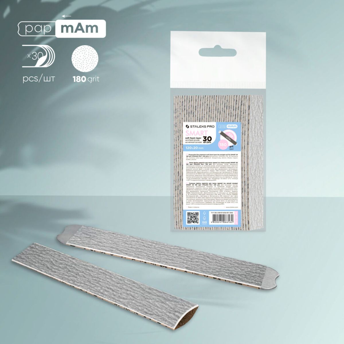 Staleks Pro Smart engangsfil med myk base 180 grit (DFC-20-180)