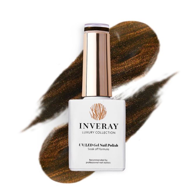 Hovedbilde Gel Nail Polish 269 – Gyllengrønn Solar Beam Cat Eye (10ml)