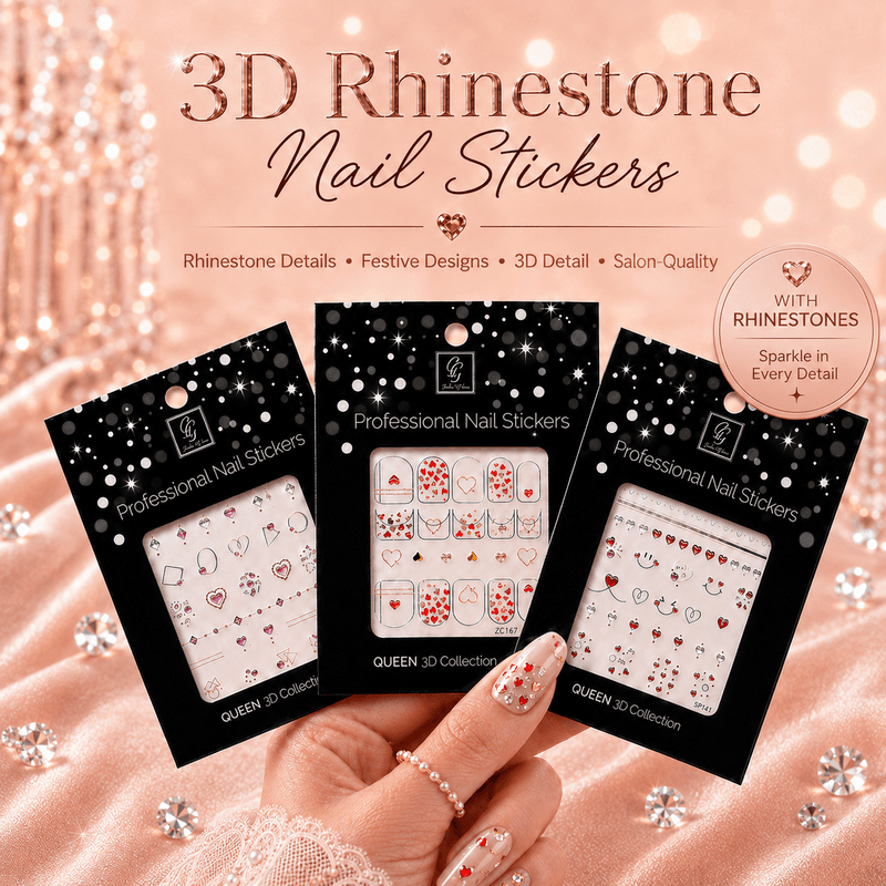 Nail Stickers – Butterflies & Hearts Queen Collection