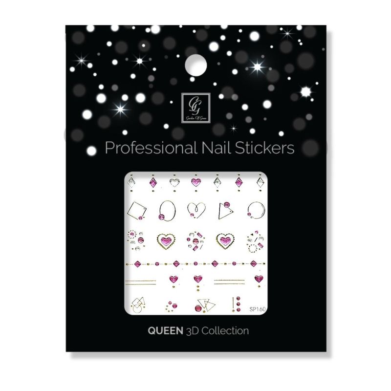 Nail Stickers – Butterflies & Hearts Queen Collection