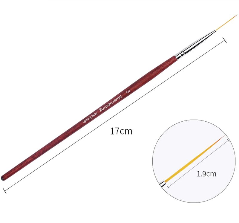 Designpensel for Negldesign - Velg mellom 7mm, 12.5mm, 19mm