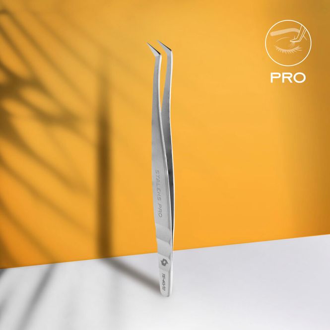 Hovedbilde Profesjonelle øyenvippe pinsett Pro Expert 40 Type 12 (TE-40/12)